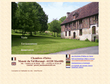 Tablet Screenshot of manoir-du-val-harangt.fr